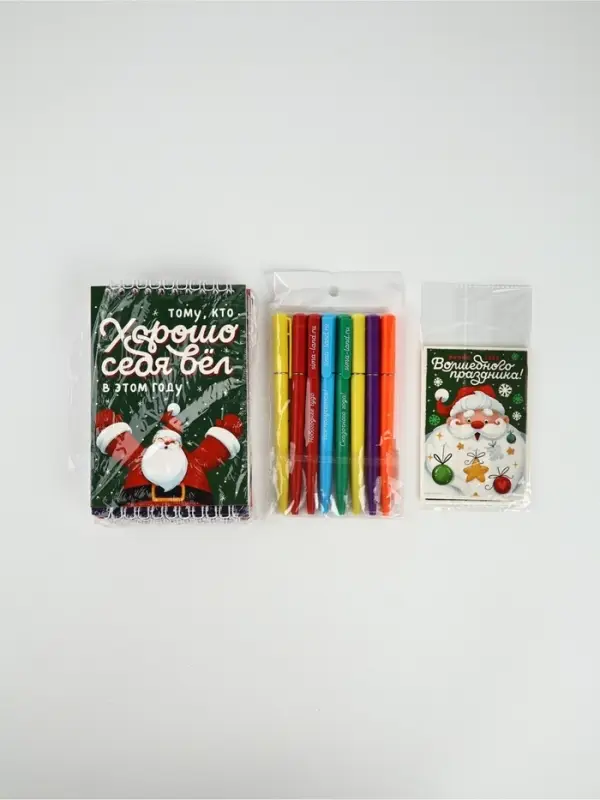 8 ручек + 8 открыток + 8 блокнотов МИКС