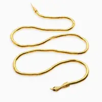 Колье-трансформер &laquo;Змея&raquo;, цвет чернёное золото, 90 см