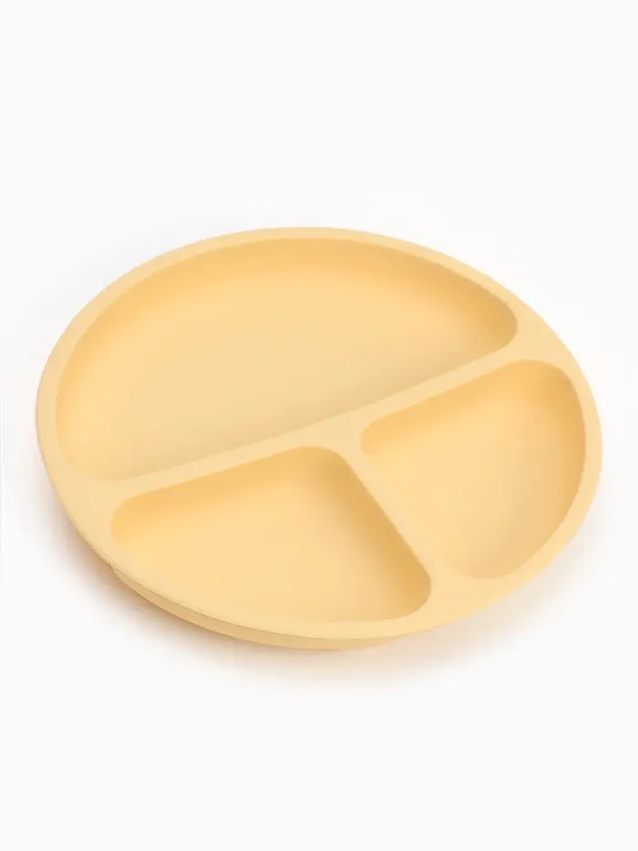 Тарелка детская секционная, 3 секции, молочный, Mum&Baby Тарелка детская секционная, 3 секции, молочный, Mum&Baby