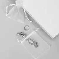 Набор мешочков подарочных 100шт., 7&times;9, цвет белый (1716475)