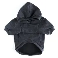 Толстовка однотонная для собак (футер), размер XS (ДС 18, ОШ 28-30, ОГ 38-40), серая Толстовка однотонная для собак (футер), размер XS (ДС 18, ОШ 28-30, ОГ 38-40), серая