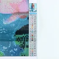 Алмазная мозаика с полным заполнением на холсте &laquo;Тигр в воде&raquo;, 40&times;50 см