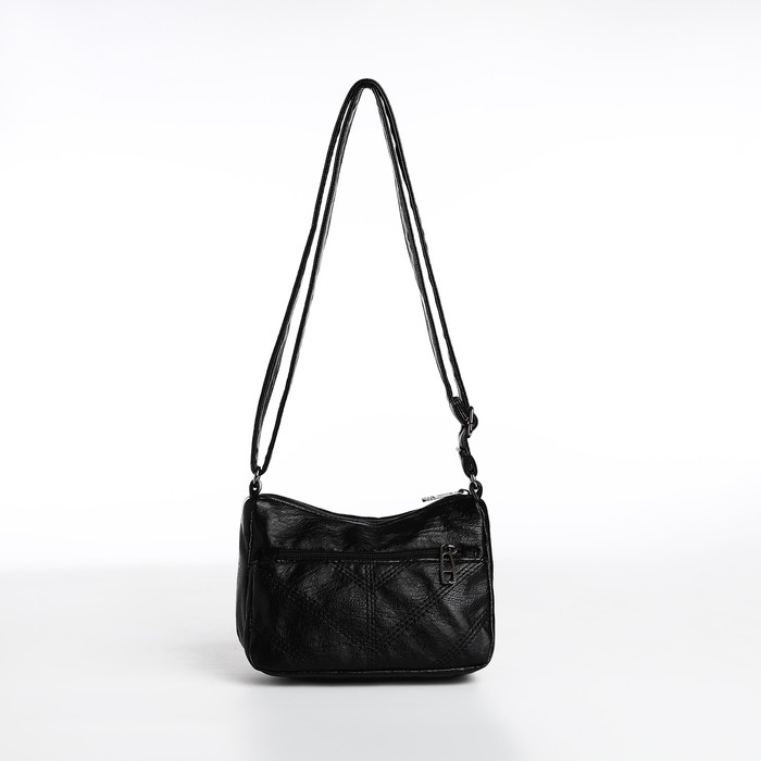 Сумка кросс-боди на молнии, цвет чёрный Сумка кросс-боди на молнии, цвет чёрный