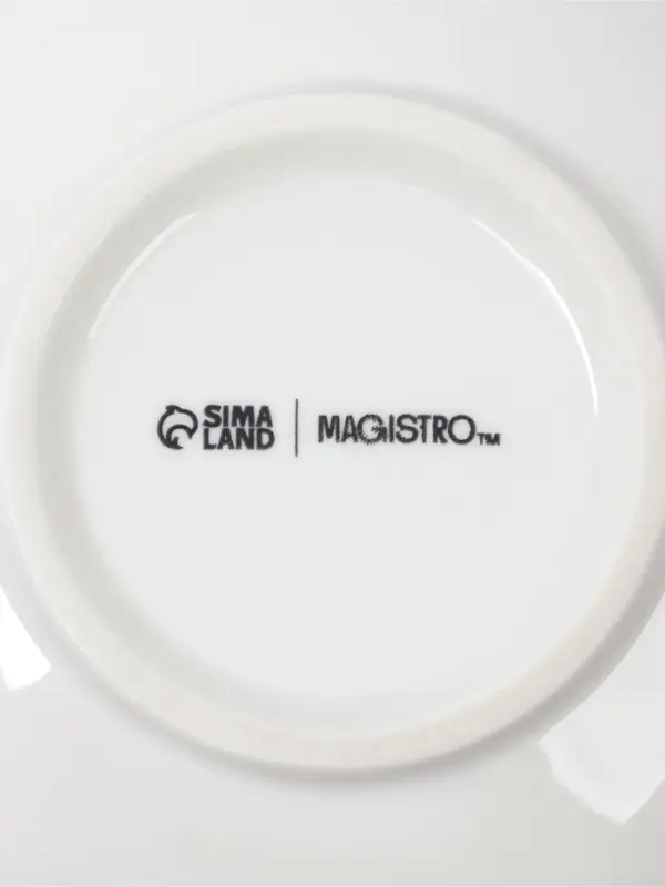 Тарелка для пасты Magistro &laquo;Церера&raquo;, 400 мл, d=19.5 см, фарфор, белая