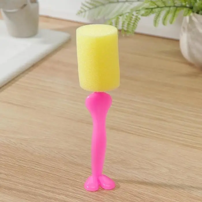 Ёрш для посуды поролоновый «Силуэт», 18×4 см, цвет МИКС Ёрш для посуды поролоновый «Силуэт», 18×4 см, цвет МИКС