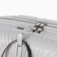 Чемодан на съёмных колёсах, 18", кодовый замок, 33&times;16&times;49 см, серый