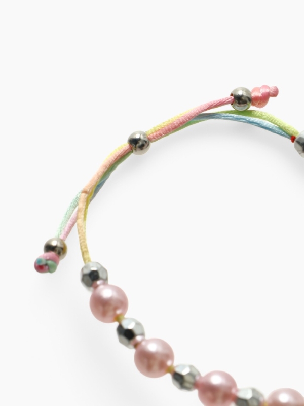 Браслет детский "Выбражулька" на затяжке, коала с бусинами, цветной