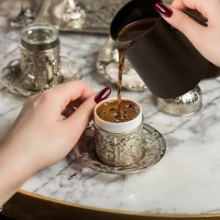 Турка электрическая для кофе двойная КТ-7492 - 1200 Вт