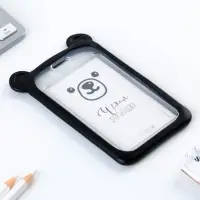 Чехол для бейджа с ушками &laquo;Мишка&raquo;, 7 х 12 см