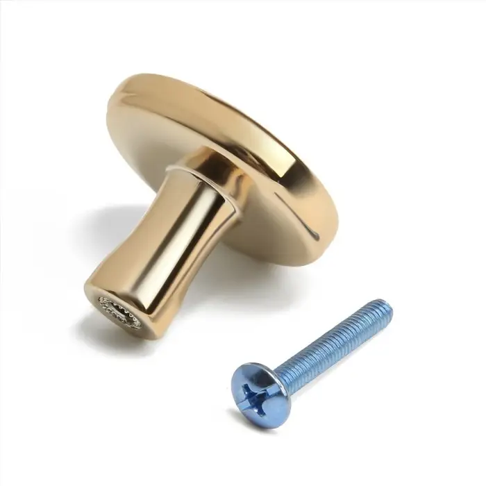 Ручка-кнопка CAPPIO РК103, d=33 мм, пластик, цвет золото