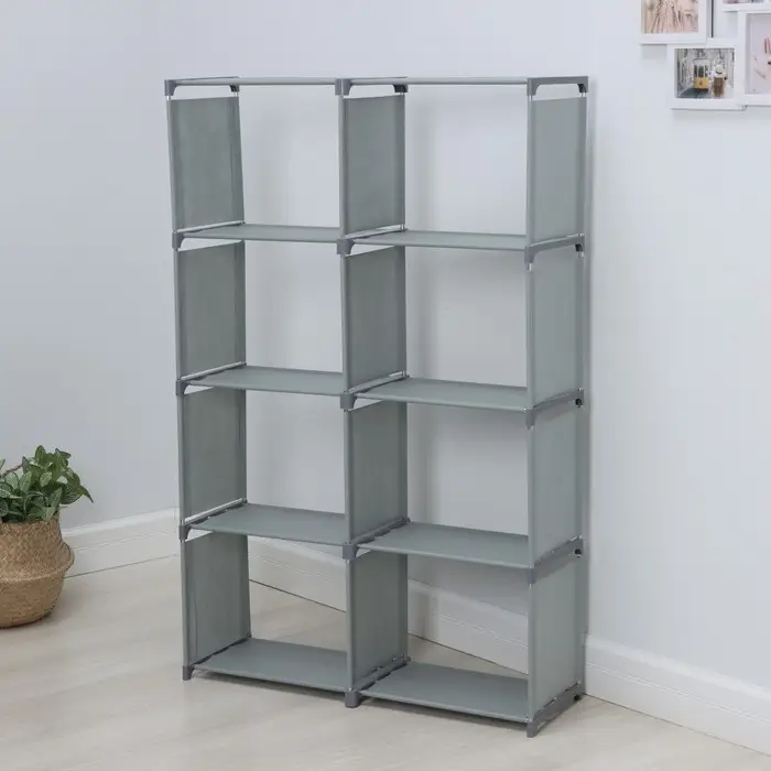 Стеллаж для хранения многофункциональный LaDо́m, 85&times;26&times;125 см, серый