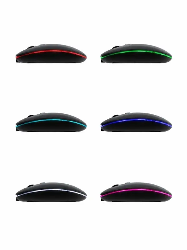 Мышь MB-2.4 беспроводная, оптическая, подсветка, 800-1600 dpi, USB, Bluetooth, чёрная