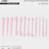 Стеки для моделирования кондитерских украшений Доляна, набор 12 шт., МИКС