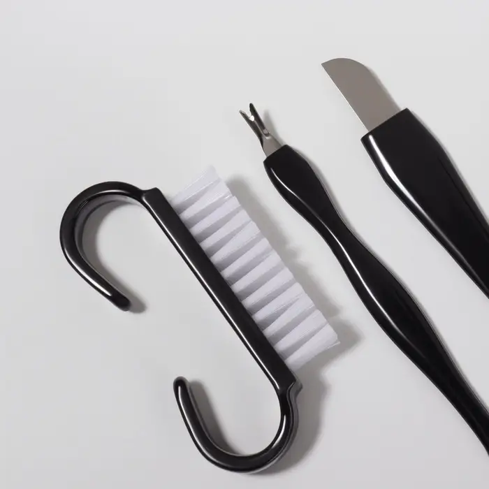 Набор для педикюра, 9 предметов, в пакете, чёрный