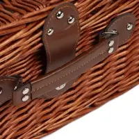 Корзина для пикника с крышкой maclay, плетёная, 4 персоны, лоза