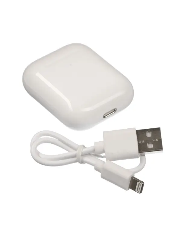 Наушники беспроводные Windigo W22, TWS, вкладыши, Bluetooth 5.0, 40/500 мАч, сенсор, белые глянцевые