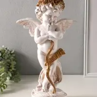 Фигура полистоун "Ангел с луком и стрелами" высота 43 см