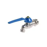 Кран водоразборный ZEIN,1/2", рычаг, укороченный, цинк