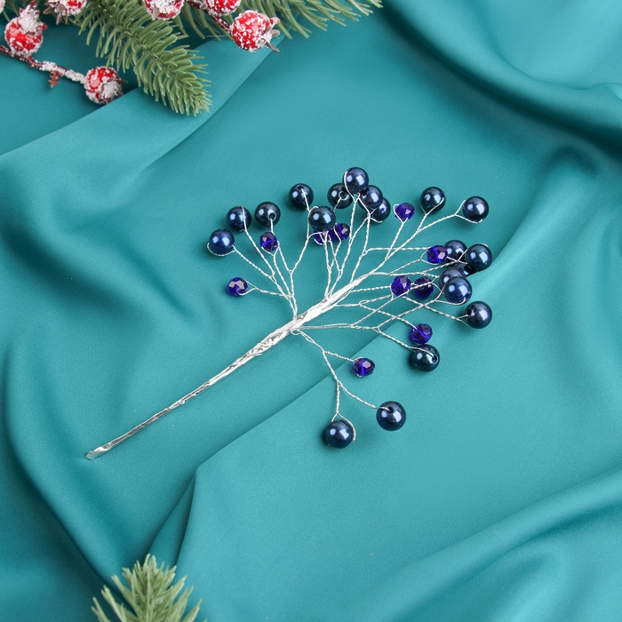 Декор  Декор "Хрустальная сказка" 17 см, синяя жемчужинка