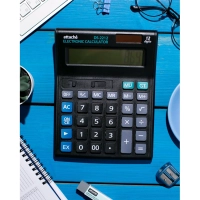 Калькулятор настольный ПОЛНОРАЗМЕРНЫЙ Attache 12 разр., черный&nbsp;