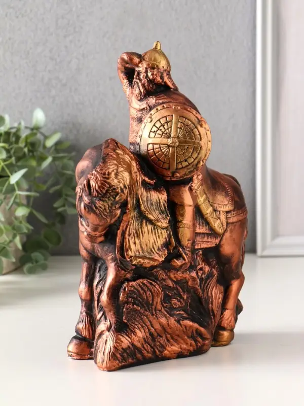 Фигура гипс «Богатырь на коне», 25×19×11 см Фигура гипс «Богатырь на коне», 25×19×11 см