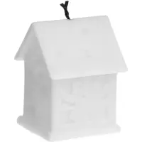 Светодиодная фигура &laquo;Домик белый&raquo;, 6.5&times;5.5 см, от батареек 3хAG10, свечение тёплое белое