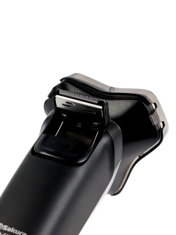 Электробритва Sakura SA-5433BK, роторная, 3 плавающие головки, LED дисплей, 5 Вт, АКБ, чёрная