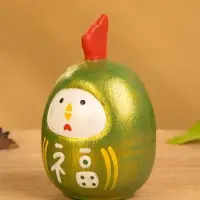 Японская кукла кокеши &laquo;Цыпленок&raquo;, 6&times;6&times;9 см, зелёная