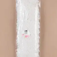 Кружево гипюровое, 90 мм, 9&plusmn;0.5 м, цвет белый