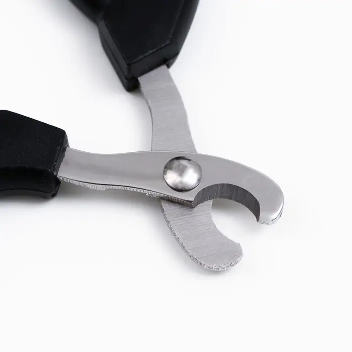 Ножницы-когтерезы &laquo;Пижон&raquo; Premium, с эргономичной ручкой, чёрные, бежевые