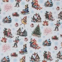 Бумага упаковочная белый крафт &laquo;Настроение&raquo;, 1 лист, 70&times;100 см