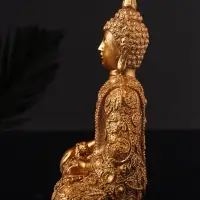 Фигура "Будда большой с подсвечником" 17х13 см, бронза