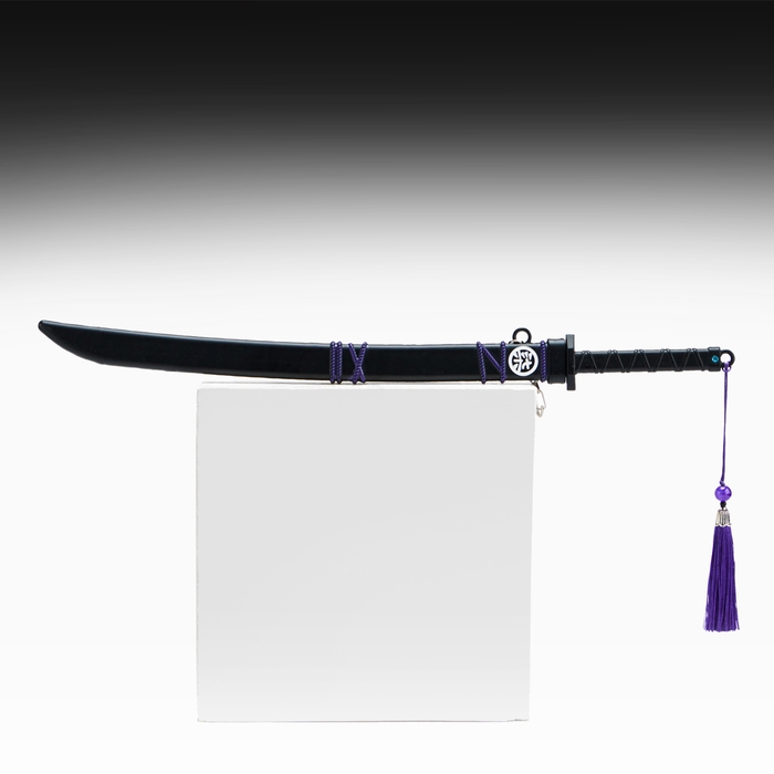 Сувенирное оружие подвесное мини Сувенирное оружие подвесное мини "Катана Севена", брелок, 39 см, чёрная