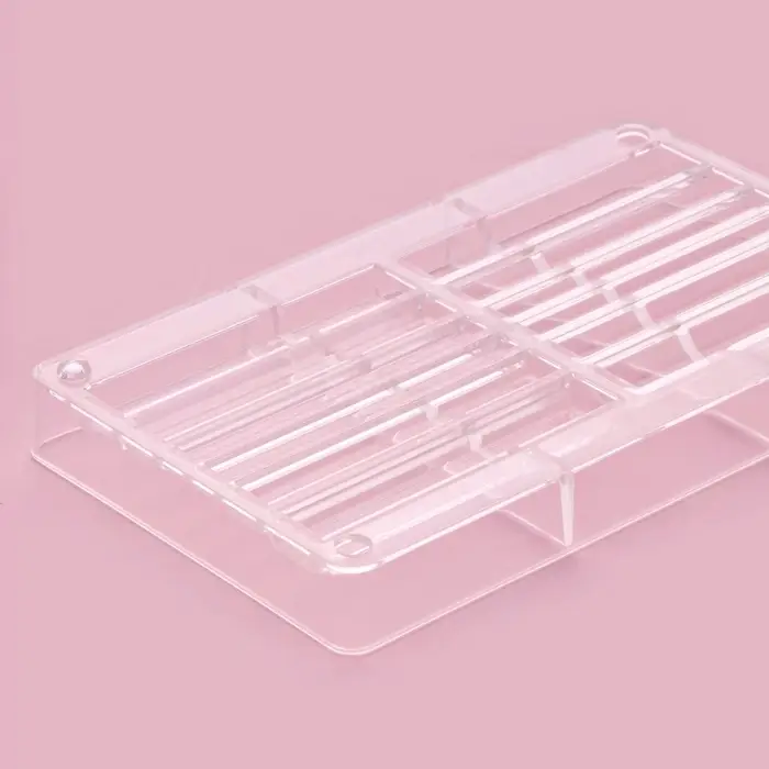 Форма для шоколада &laquo;Стикс&raquo;, 20&times;12&times;2.5 см, 12 ячеек 9&times;1.5/1/0.8 см, пластик, прозрачная