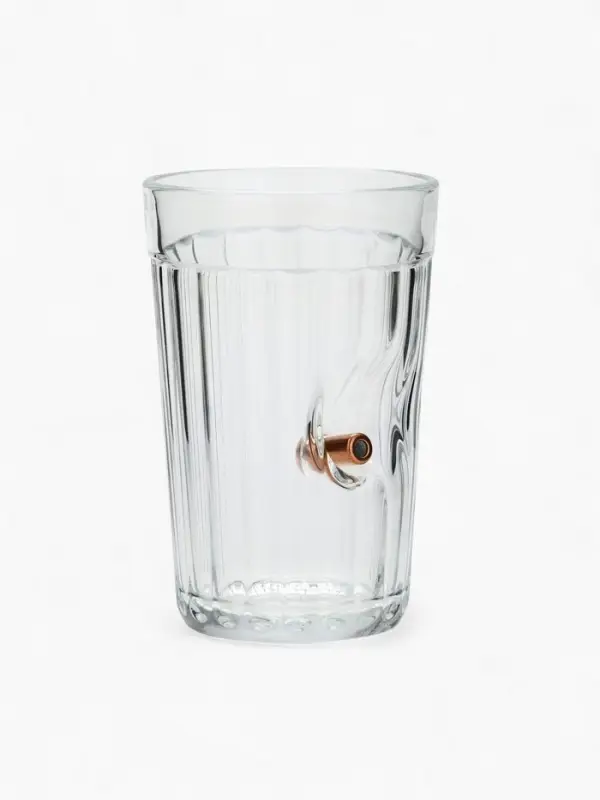 Стакан непробиваемый с пулей &laquo;Военный&raquo;, гранёный, 250 мл