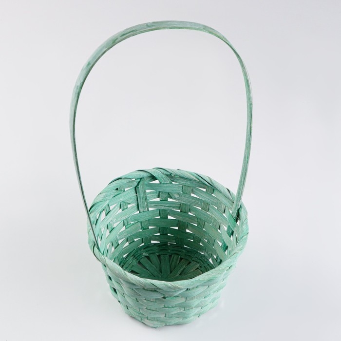 Набор корзин плетеных, 16x10/32, 18x10/34, 21x10/36, см, бирюзовый, бамбук Набор корзин плетеных, 16x10/32, 18x10/34, 21x10/36, см, бирюзовый, бамбук