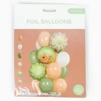 Воздушные шары "Капибара с ромашкой" фольга, латекс, набор 12 штук
