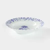 Тарелка глубокая Добрушский завод &laquo;Беатриче&raquo;, 250 мл, d=20 см, фарфор, белая, рисунок МИКС