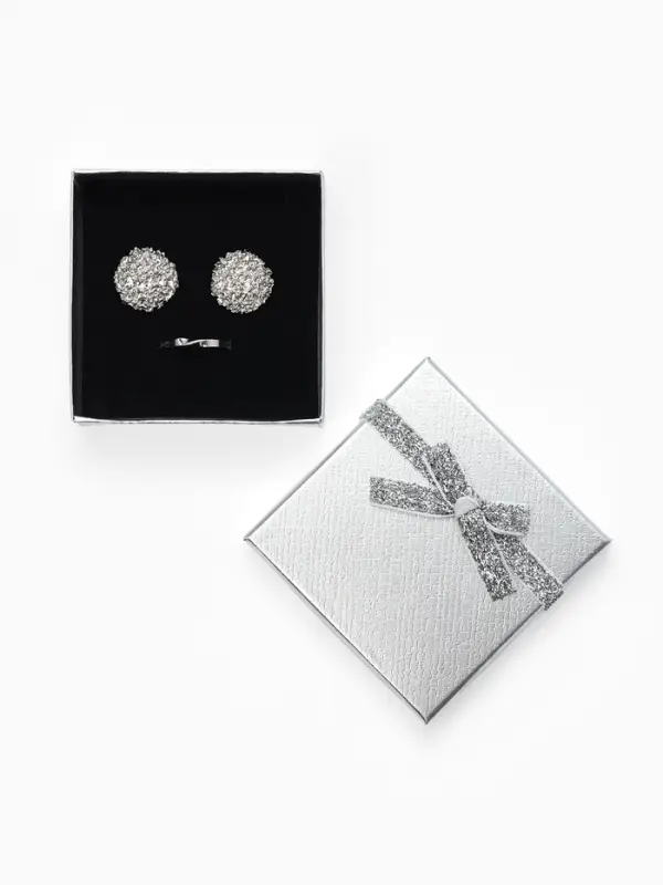 Набор подарочных коробочек 6 шт. под набор &laquo;Сияние&raquo;, 9&times;9, цвет серебро (4451030)