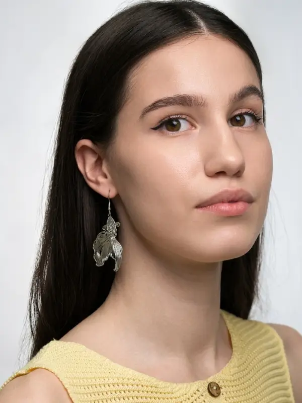 Серьги металл &laquo;Рыбка&raquo;, волшебство, цвет серебро