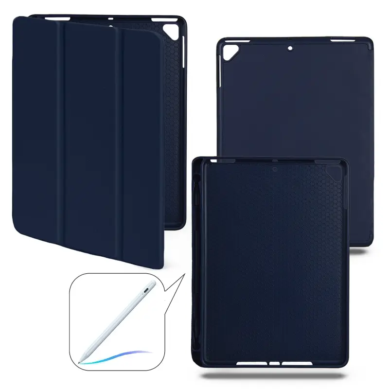 Чехол-книжка для iPad Air 2 Smart Case (Pencil) Dark Blue №12