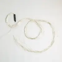 Гирлянда &laquo;Конский хвост&raquo; 20 нитей по 2 м, IP20, серебристая нить, 400 LED, свечение тёплое белое, 12 В