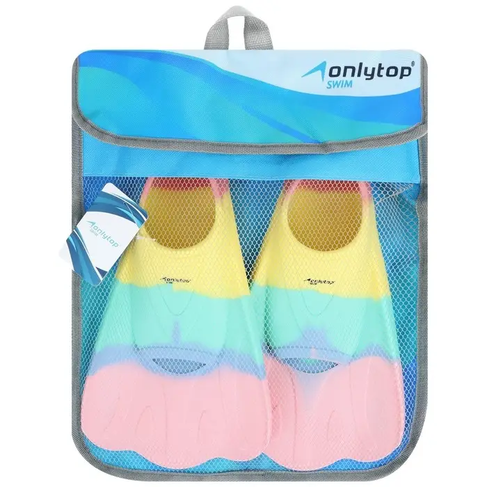 Ласты для плавания ONLYTOP, р. 36-38, цвет радужный