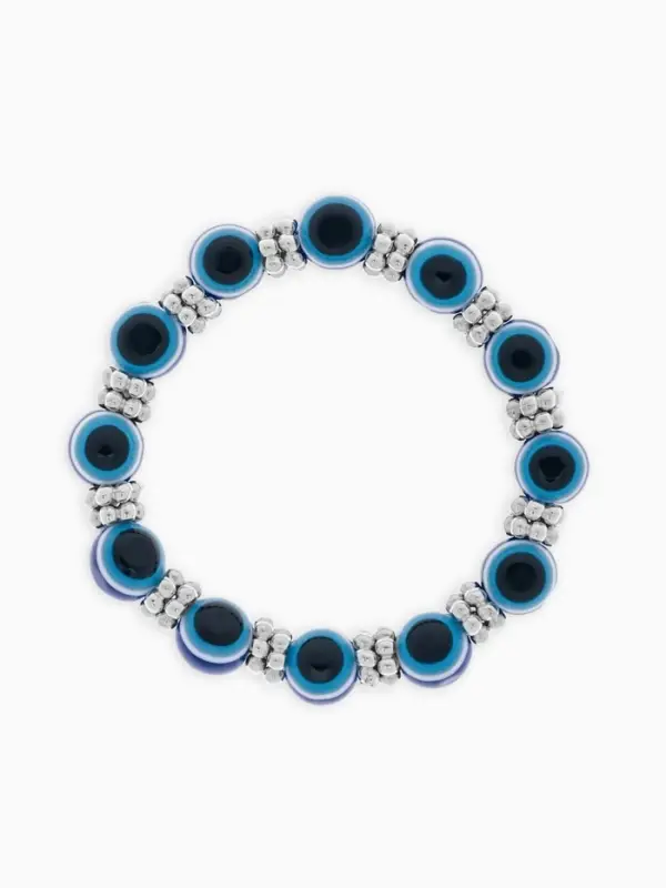 Браслет-оберег &laquo;На счастье&raquo;, глазик, синий