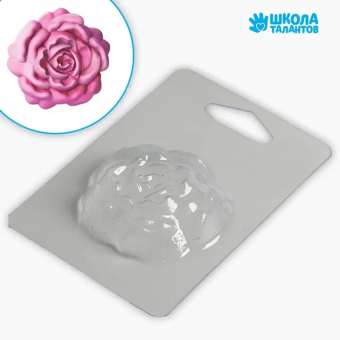 Форма для мыла пластиковая «Прекрасный пион» 6.5×5.5 см