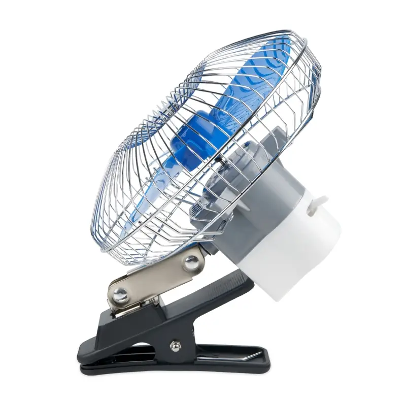 Вентилятор автомобильный AVS 8048C 24В 8" (корпус: металл, переключатель, цвет: серебристый)