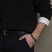 Браслет из бусин &laquo;Шунгит и Гематит&raquo;, d=5.5 см, чёрный