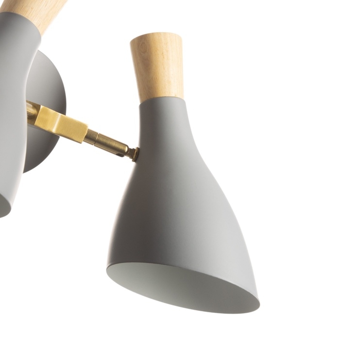 Бра "Марокко" 2хЕ27 40Вт серый 25х15х38см