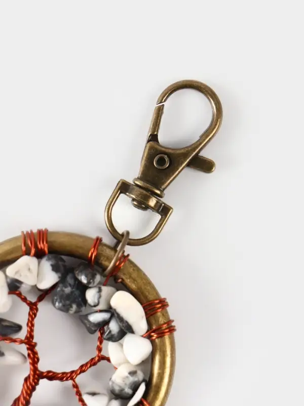 Брелок ловец снов Брелок ловец снов "Великое древо" 19 см, цв. чёрно-белый