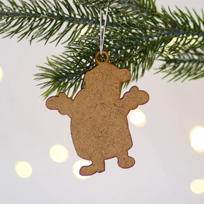 Ёлочная игрушка новогодняя «Дед мороз», хдф, 6.8×8 см Ёлочная игрушка новогодняя «Дед мороз», хдф, 6.8×8 см